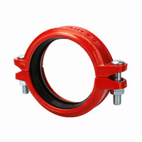 Raccords rainurés pour la lutte contre l'incendie, couplages, coudes, brides, croisillons et tés flexibles pour systèmes d'extinction d'incendie en entrepôt et pour tuyaux d'hydrant.