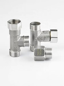 DaringFish Raccord en acier inoxydable G1/2, coudé hexagonal, filetage mâle 1/2 pouce, norme DIN, connecteur de <span class=keywords><strong>tuyau</strong></span> <span class=keywords><strong>d</strong></span>'<span class=keywords><strong>arrosage</strong></span> - Product Image 1