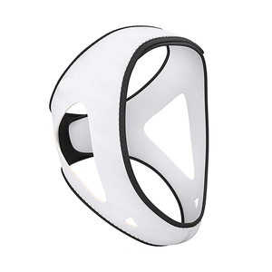 白い三角形のいびき防止ガード調整可能ないびきストッパージョーベルト男性用あごストラップ - Product Image 3