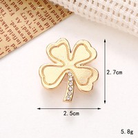 Nouvel accessoire de style : Boucle de chaussure détachable en alliage de zinc électroplaqué, motif cœur, nœud et strass, pour bijoux DIY