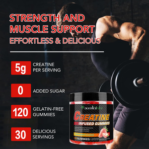 Acentiallabs Muscle Build Creatine Monohydrate, Gomitas de <span class=keywords><strong>Creatina</strong></span> con Certificación GMP, Suplemento Energético para Entrenamiento - Product Image 2