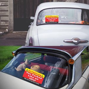 Tarjeta de aparcamiento para coche al por mayor, aparcas como un idiota, tarjetas de visita, varias razones, infracción, malas tarjetas de aparcamiento - Product Image 6