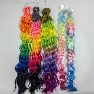 Extensiones de Cabello Sintético Trenzado Ondulado Profundo de <span class=keywords><strong>Anna</strong></span>, 24 Pulgadas, con Color de Cabello Trenzado Ondulado al Agua, Rizos de Ganchillo Retorcidos - Product Image 1