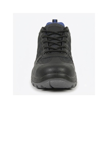 Chaussures de sécurité pour hommes au design unique avec plaque intermédiaire en acier, doublure en maille respirante, semelle double densité en PU pour travaux de construction en usine - Product Image 5