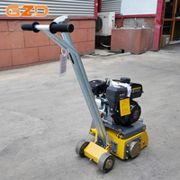 GZD OEM Scarificateur à béton thermique 13 CV, Fraiseuse de surface à essence, Machine de fraisage routier à marche automatique