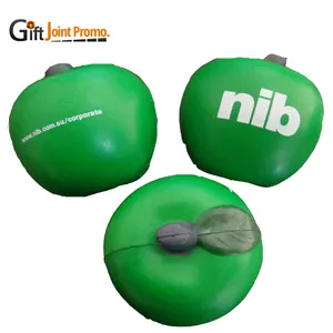 Boule anti-Stress connectée vert, 1 pièce, balle personnalisée en forme de Apple, vente en gros