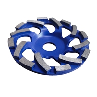 Disque de meulage diamanté turbo de 7 pouces (180 mm) pour le polissage du béton, meuleuse à disque de 7 pouces pour le meulage du béton