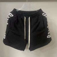 Pantalones cortos elásticos de estilo hip-hop para hombre, de la marca estadounidense Godspeed, estilo vintage casual de verano, talla grande, 100% algodón.