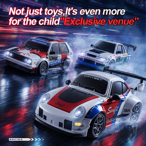 Coche RC S300 1/24, 2.4G, Alta Velocidad, Derrape, 4WD, Control Remoto, con Luz LED, Radiocontrolado, Modelo GTR de Carreras, Juguete para Niños, Regalo - Product Image 2