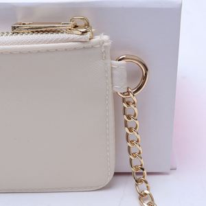 Monedero de Nylon Ecológico Personalizado para Mujer, con Parches de Letras de Chenilla, Cierre de Cremallera, Mini Bolsa para Monedas - Product Image 4