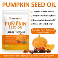 Acentiallabs Soutient la Fonction Prostatique et la Santé Capillaire – Gélules d'Huile de Pépins de Citrouille Pressée à Froid avec Saw Palmetto