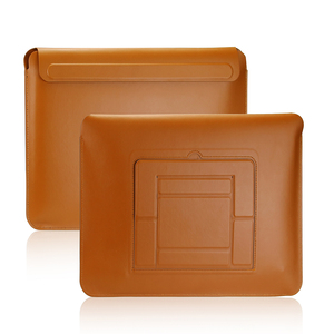 Funda Magnética <span class=keywords><strong>3</strong></span> en 1 de Cuero PU para MacBook, con Soporte Plegable de Doble Ángulo Ajustable y Diseño de Alfombrilla para Ratón - Product Image 2