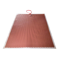 Éléments chauffants flexibles personnalisés 500x700mm, film PET, chauffage pour miroir de salle de bain, traitement anti-buée