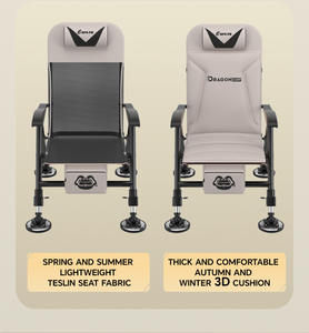 كرسي صيد محمول متعدد الوظائف قابل للطي من الفولاذ الكربوني مع قماش أكسفورد ومسند ظهر قابل للتعديل - Product Image 4