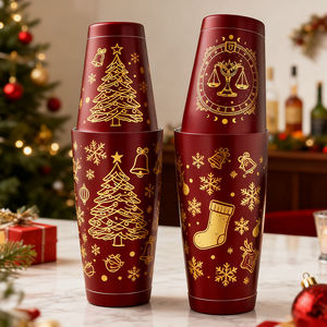 Signe du zodiaque <span class=keywords><strong>Tarot</strong></span> personnalisé de luxe 28oz Boston Shaker Impression UV Boîtes pondérées Martini Cocktail Shaker pour Bar Club Cadeau - Product Image 2