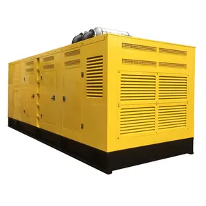 Dinamo Generator Diesel Diam Kedap Suara, Generator Daya Terukur Ponsel 640kw 800kva Output Tinggi