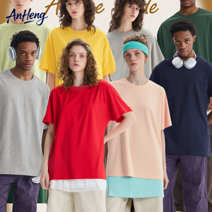 Fabricantes de Ropa al por Mayor, Camiseta Oversize para Hombre, 240g, 100% Algodón, Impresión de Logotipo Personalizado, Camiseta Unisex Lisa para Hombre - Product Image 1
