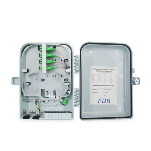 FTTH Indoor Outdoor FAT 8 16 Cores Waterproof IP65 PC+ABS Material Fiber Distribution <b>Box</b> CTO Hot Sale - Product Image 1