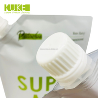 Sachet réutilisable personnalisé sac de poche à bec à fermeture éclair pour recharge de shampoing pochette de sous-emballage de boisson debout avec nourriture fruit liquide