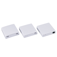 Boîtier de terminaison fibre optique FTTH 2 ports SC APC mural type 86 avec pigtail adaptateur LC FC pour réseau intérieur