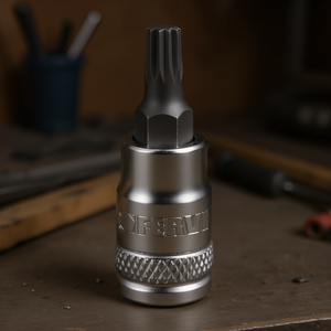 Fervi <b>Socket</b> With Xzn Insert 6 Point 10 Mm For Screwdriver Use - Product Image 3