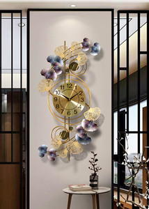 <span class=keywords><strong>Orologio</strong></span> <span class=keywords><strong>da</strong></span> <span class=keywords><strong>Parete</strong></span> Moderno e Lussuoso a Forma di Ginkgo Biloba, Decorazione Creativa per <span class=keywords><strong>Casa</strong></span>, Soggiorno, Ufficio e Negozio - Product Image 5