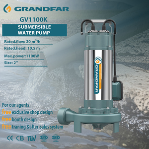 Grandfar 10.5m Head 1100W Stainless Steel Portable <b>Submersible</b> Sewage <b>Pump</b> 1.5 Household Waste GV1100K <b>Pumps</b> GV1100K GV1 - Product Image 1