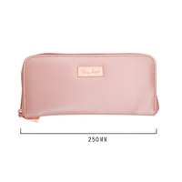 En gros, sac organisateur de pinceaux de maquillage pliable en or rose, 11 pièces, grande capacité, portable, kit de beauté en PU par Jack