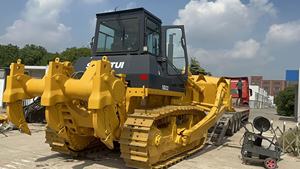 รถดันดิน Shantui SD22 สีเหลือง มือสอง พร้อมเครื่องยนต์ Cummins แขนไฮดรอลิก ใบมีดขนาด 4 เมตร สำหรับงานดันดิน - Product Image 3