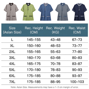 Uniforme Elástico para <span class=keywords><strong>Servicio</strong></span> Doméstico, Hospital, Hotel, Limpieza, Conjunto de Blusa y Pantalón a Rayas con Cuello en V, Marca Privada - Product Image 4