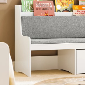 Bancs <span class=keywords><strong>de</strong></span> <span class=keywords><strong>rangement</strong></span> <span class=keywords><strong>de</strong></span> jouets en bois avec deux boîtes et étagère Organisateur <span class=keywords><strong>de</strong></span> <span class=keywords><strong>coffre</strong></span> <span class=keywords><strong>de</strong></span> <span class=keywords><strong>rangement</strong></span> <span class=keywords><strong>de</strong></span> jouets moderne pour enfants - Product Image 4