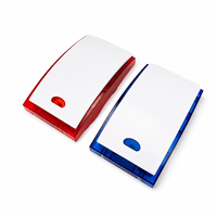 Sirène d'incendie murale personnalisée DC9V 15V rouge et bleue clignotante avec avertisseur sonore et lumineux pour systèmes de sécurité
