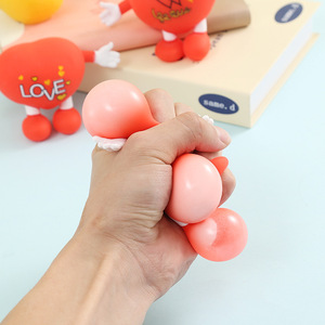 Vente en gros de jouets en argile souple TPR en forme de cœur rouge, ultra doux, réduisant la pression, jouets à presser, cadeaux, adaptés aux enfants, aux adultes et aux familles - Product Image 5