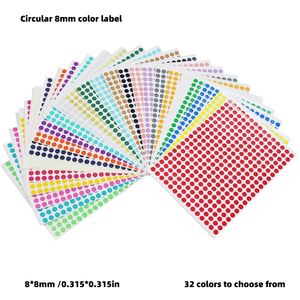 Etiquetas Adhesivas de Papel Recubierto de 10 mm, 204 Piezas/Hoja, Etiquetas de Sellado de Grado Alimenticio, Calcomanías Creativas para Oficina, Jardín de Infancia, Personalizadas - Product Image 1