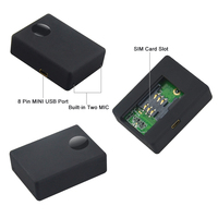 Mini traceur infrarouge pour animaux de compagnie N9, moniteur audio, écoute clandestine, espion vocal GSM, moniteur noir compatible avec carte SIM