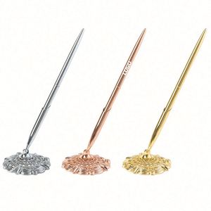 Stylo bille en métal personnalisé pour banque, hôtel, usage de bureau, impression de logo personnalisée, cadeau promotionnel idéal - Product Image 1