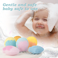Bombe de bain effervescente parfumée personnalisée, hydratante, cadeau de luxe, faite à la main, aromathérapie, en forme de coquille, SPA, huile essentielle