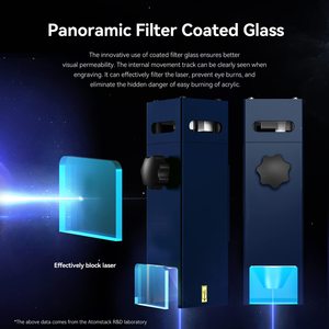 Atomstack A10 X7 S10 PRO máy khắc laser 50 Wát với AC2 máy ảnh định vị chính xác DIY CNC Laser Engraver Cutter cho gỗ - Product Image 6