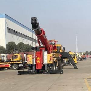 Camion de dépannage rotatif HOWO 8*4 12 roues 50 tonnes, avec plateau porte-voitures 2*30 tonnes, dépanneuse lourde - Product Image 4