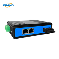 Commutateur réseau PoE industriel 3 ports 48-57VDC sur rail DIN non géré avec protection anti-retour de polarité