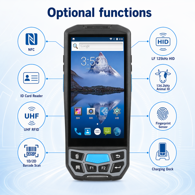 High-Performance Industrial Rugged HS04 PDA 4G Android 13 Barcode Scanner 1D/2D IP66 4330mAh for Warehouse Inventory & Logistics