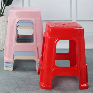 <b>Plastic</b> <b>Stool</b> 28x38x48cm Stackable Non Slip Square Home <b>Stool</b> Scandinavian Style Adult Use Polypropylene Material - Product Image 1