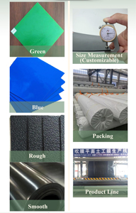 2mm không thấm nước geomembrane tấm nhựa nhân tạo hồ đập lót hồ bơi PVC geomembrane - Product Image 3