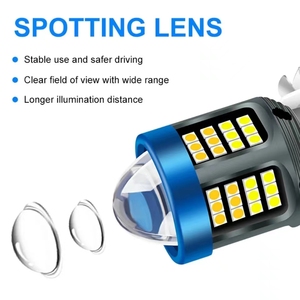 HearxinLed H4 BA20D H6 LED Motorrads chein werfer Dual White Yellow 6000k Hi <span class=keywords><strong>Lo</strong></span> Beam Objektiv Nebels chein werfer für Motobike Running Light - Product Image 3