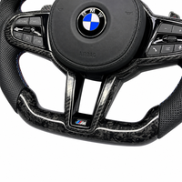 Volant en fibre de carbone personnalisé pour BMW F30 F10 F15 F16 F06 F32 F26 F25 E90 M3 M5 Accessoires intérieurs de voiture de course