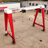 Grue portique à pneus en caoutchouc à poutre unique de 35 40 et 50 tonnes avec palan électrique Grue portique