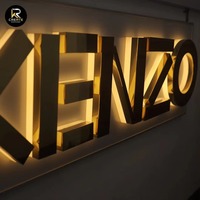 Letrero Luminoso LED de Acrílico Resistente con Retroiluminación Cálida Blanca Regulable, de Acero Inoxidable, para Publicidad Comercial, IP65, Gran Venta