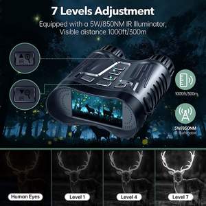 نظارات للرؤية الليلية NV2180 ، شاشة تكبير رقمي 8X ، شاشة عرض رقمي ، منظار صيد ليلي Vison - Product Image 5