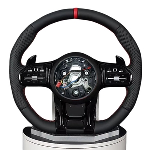 Pièce auto, volant pour Mercedes-Benz W177 W213 W204 W205 W211 C257 AMG GT GLE CLA, volant en fibre de carbone et Alcantara - Product Image 2