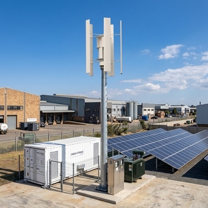 Aerogenerador Vertical de Aluminio de 200kw, 220v, 380v, 400v, con Altura de Mástil de 30m, para Captura Direccional del Viento en Granjas y Ranchos - Product Image 1